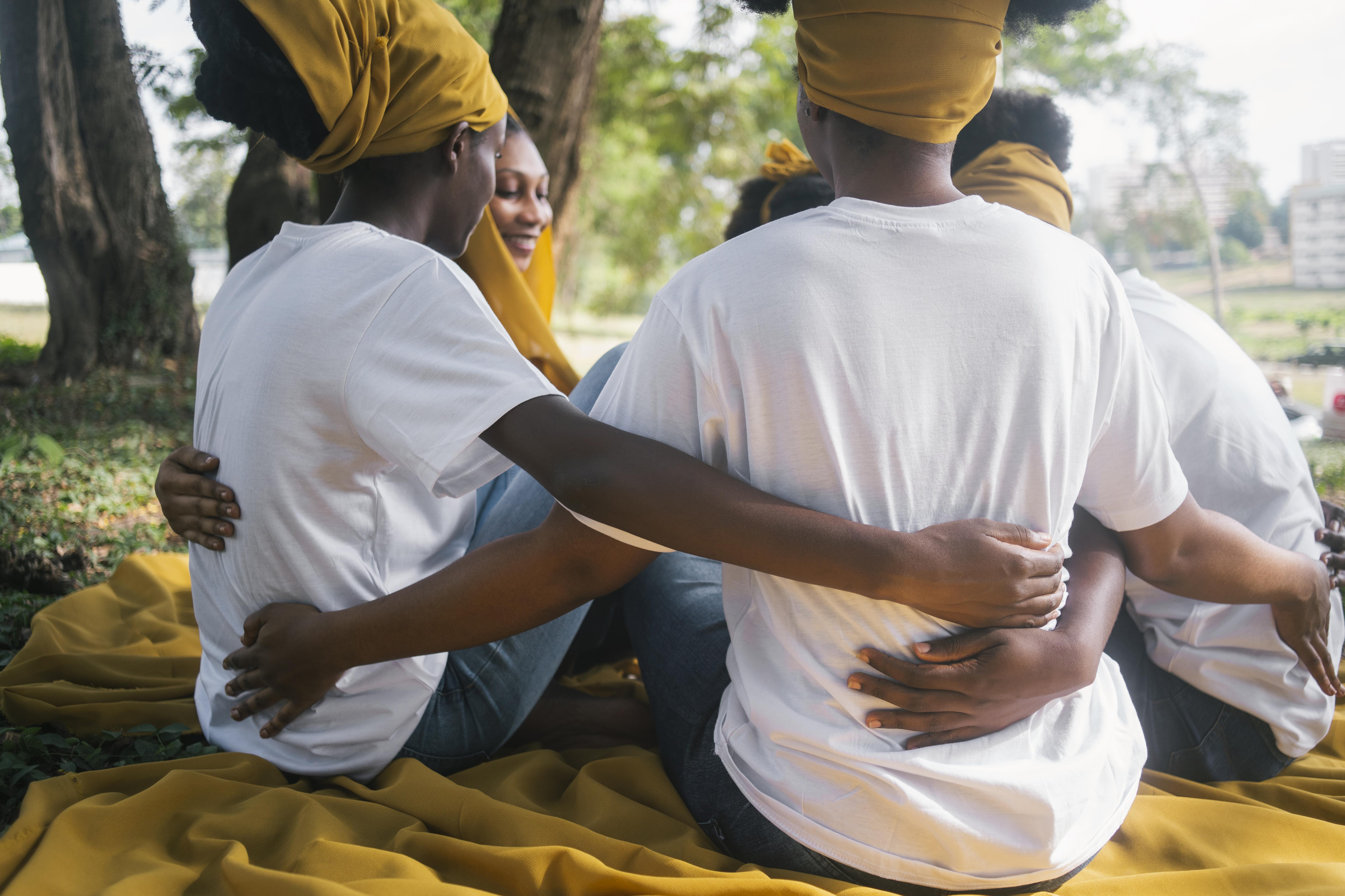 Hands reaching out in compassion